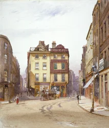 Wych Street en Holywell Street, Westminster, Londen, 1881