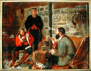 Studie voor een Welkom Aankomst, ca. 1855-56