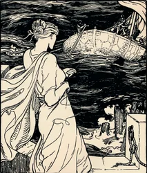 De koningin van de magische kluwen, c1900