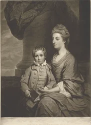Elizabeth, gravin van Pembroke, en de Rt. Honble. George, Lord Herbert
