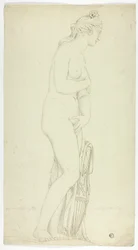 Antiek Standbeeld van Staande Venus