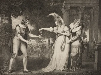 Grasveld voor het paleis van de hertog, Act I, Scene II, uit 