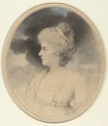 Portret van een vrouw in profiel
