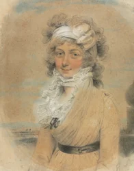 Jonge Dame met een Witte Strik op Haar Hoofd, 1795