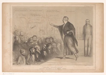 Spotprent met Sir Robert Peel als goochelaar