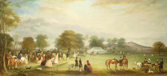 Boogschietbijeenkomst in Bradgate Park, Leicestershire, 1850