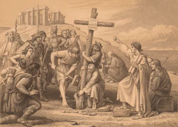 De Eerste Prediking van het Christendom in Groot-Brittannië