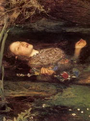 Ophelia, detail