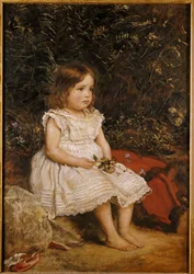 Portret van Eveline Lees als kind