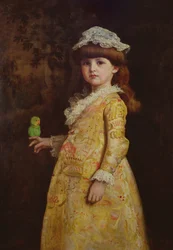 Portret van Miss Margaret Millais, 1883