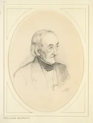 Portret van William Bennett, 1850