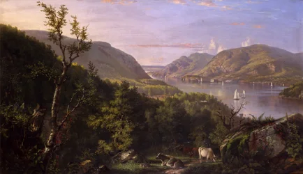 Uitzicht op de Hooglanden vanaf West Point, 1862