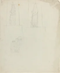 Ontwerpen voor een monument [recto en verso]