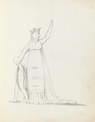 Mevrouw Siddons als Constance met kind