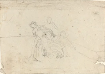 Blad met Studies [recto en verso]