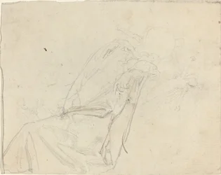 Blad met Studies [recto en verso]