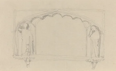 Schets voor een Gotisch Monument (het Simcoe Monument?)