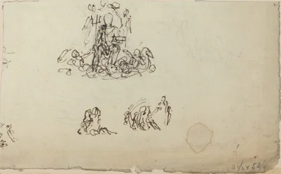 Studie van Neptunus en Zeedieren (?)