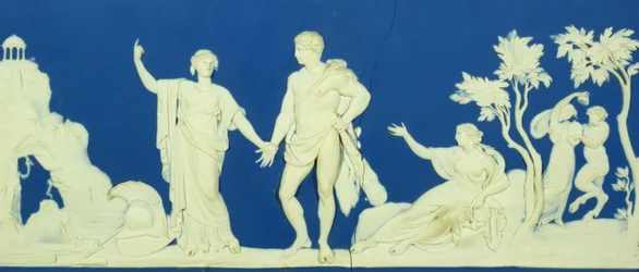 De keuze van Hercules, plaque door Wedgwood