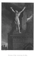 Scène uit Old St Pauls door William Harrison Ainsworth, 1855