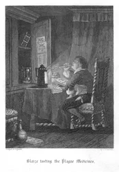 Scène uit Old St Pauls door William Harrison Ainsworth, 1855