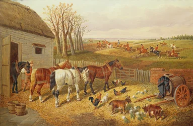 Een drukke boerderij