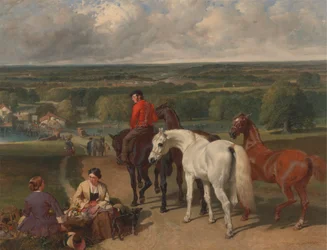 De koninklijke paarden oefenen
