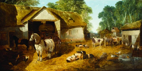 Boerenerf in Meopham, 1857