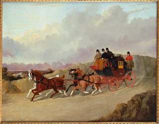 De Edinburgh naar Londen Royal Mail Coach