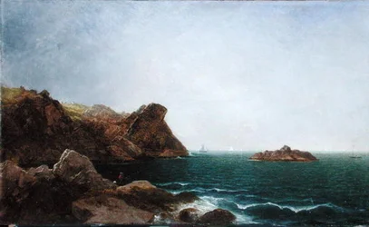Nahant rots en kustlijn