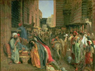 De Straat en Moskee van de Ghooreyah, Caïro