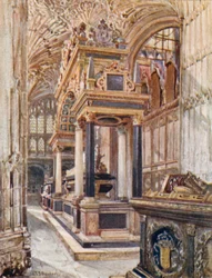 Monument van Mary, Queen of Scots, in de kapel van Henry VII