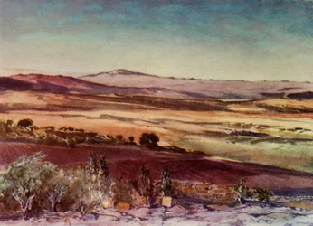 De berg Hermon vanaf de hellingen van Tabor, 1902