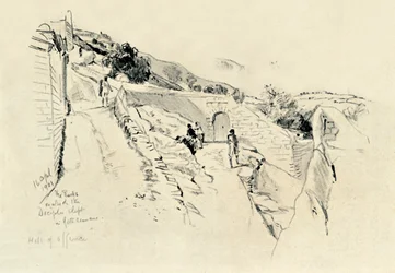Op de Olijfberg, waar de discipelen sliepen tijdens de doodsangst in de tuin, 1902