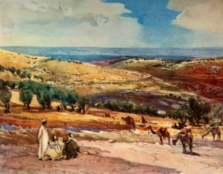 Op de weg van Jeruzalem naar Bethanië, 1902
