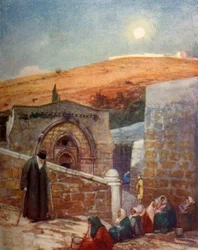 De kapel van het graf van de Maagd aan de voet van de Olijfberg