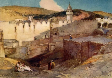 De Moskee in Hebron Boven de Grot van Machpelah, 1902