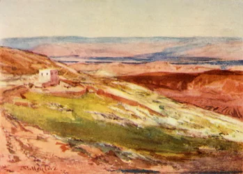 De Vallei van de Jordaan vanaf de Olijfberg, 1902