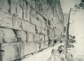 De Muur van de Klaagplaats, 1902