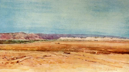 De westelijke oever van de Dode Zee