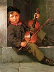 De jongen violist, 1874