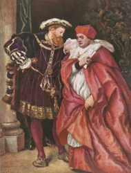 Hendrik VIII en Kardinaal Wolsey