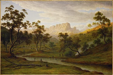 Zonsondergang in Ben Lomond, Tasmanië ...