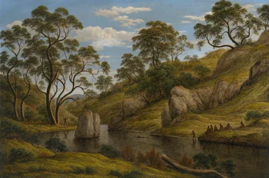 Het bad van Diana, Van Diemens Land, 1837
