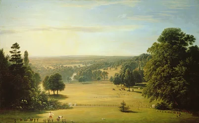 Uitzicht vanaf Lord Northwicks villa in Harrow on the Hill