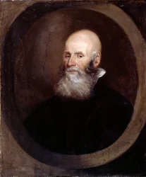 Hoofd van een man met baard