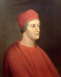 Portret van de acteur Henry Harris als Wolsey uit Henry VIII van William Shakespeare, 1662