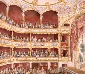 Interieur van St. James Theatre, Londen (aquarel) door John Gregory Crace