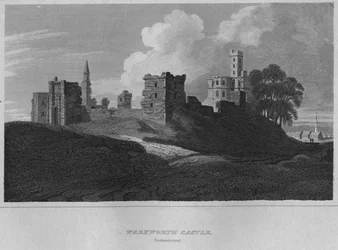 Kasteel Warkworth, Northumberland, 1814