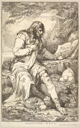 Salvator Rosa uit Vijftien Etsen Gewijd aan Sir Joshua Reynolds